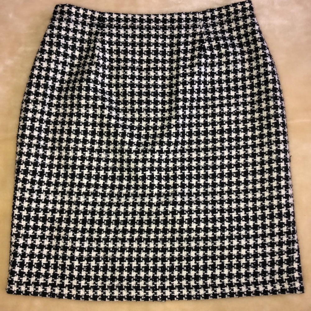Judith Hart Houndstooth Skirt